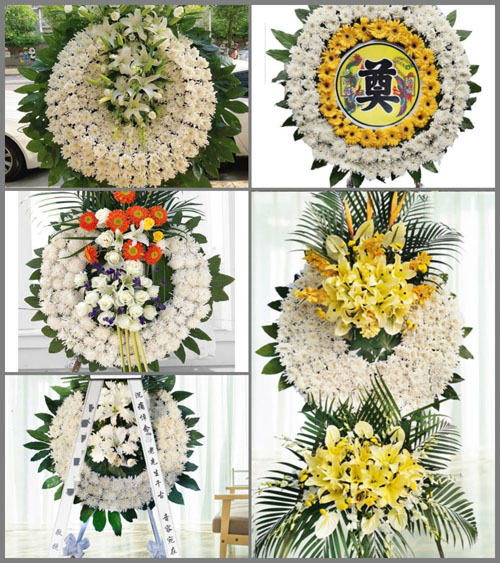 山东济宁微山县夏镇街道纸坊后村花圈速递